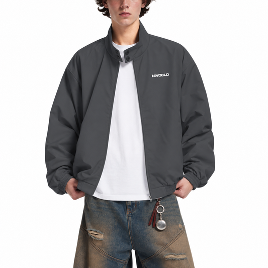 Stand Collar Bomber Jacket
