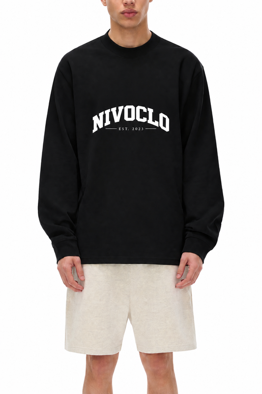 Essential Non-Shrink Mock Neck Sweatshirt