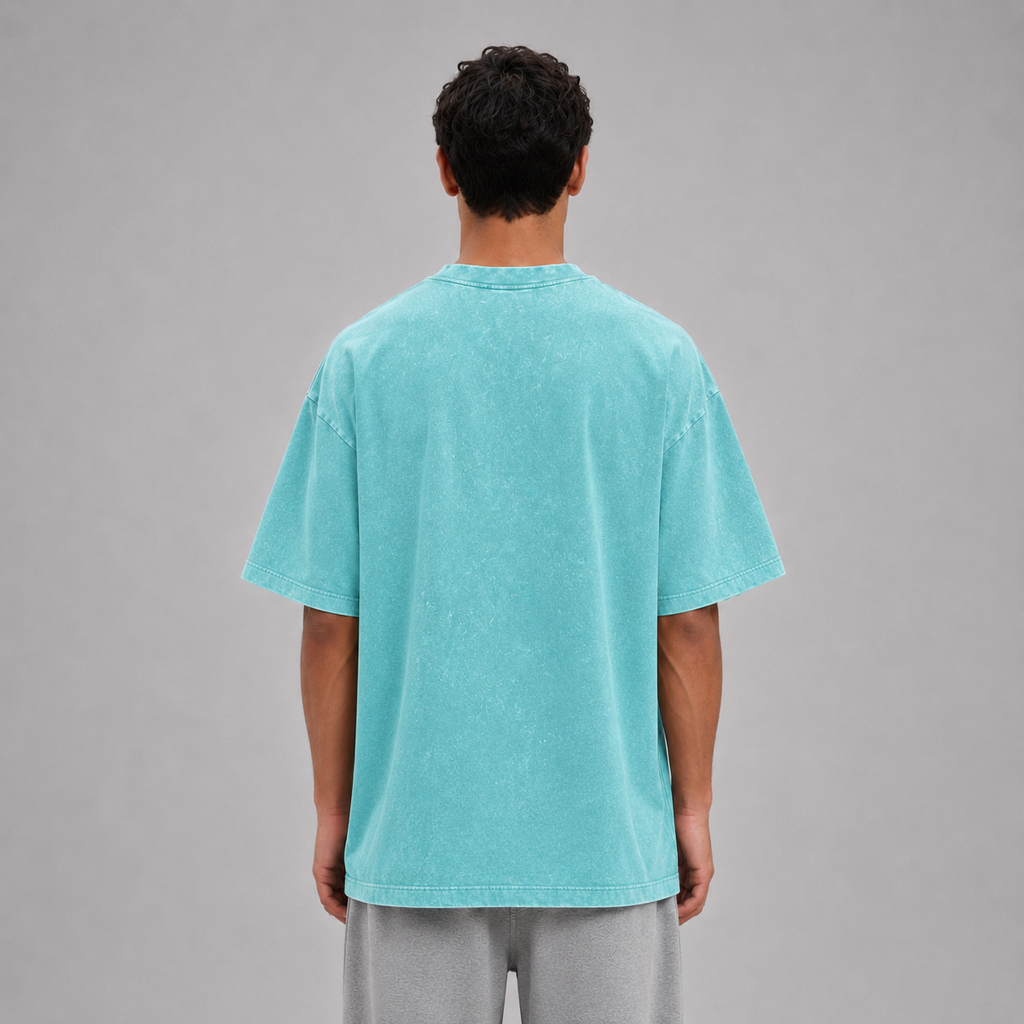 Heavyweight Snow Washed T-Shirt / BLUE