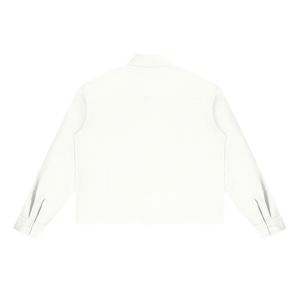 Boxy Long Sleeve Shirt / WHITE