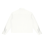 Boxy Long Sleeve Shirt / WHITE