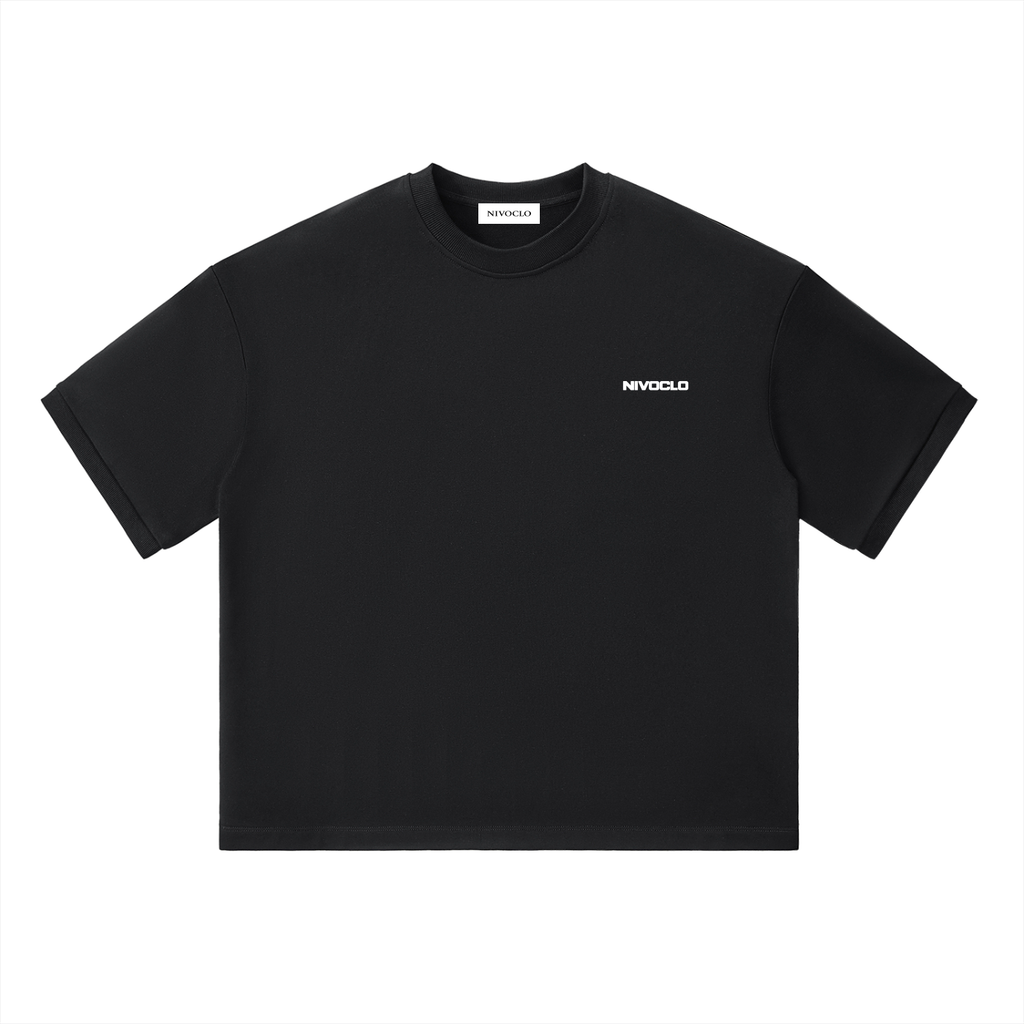 Heavyweight Boxy T-Shirt / BLACK