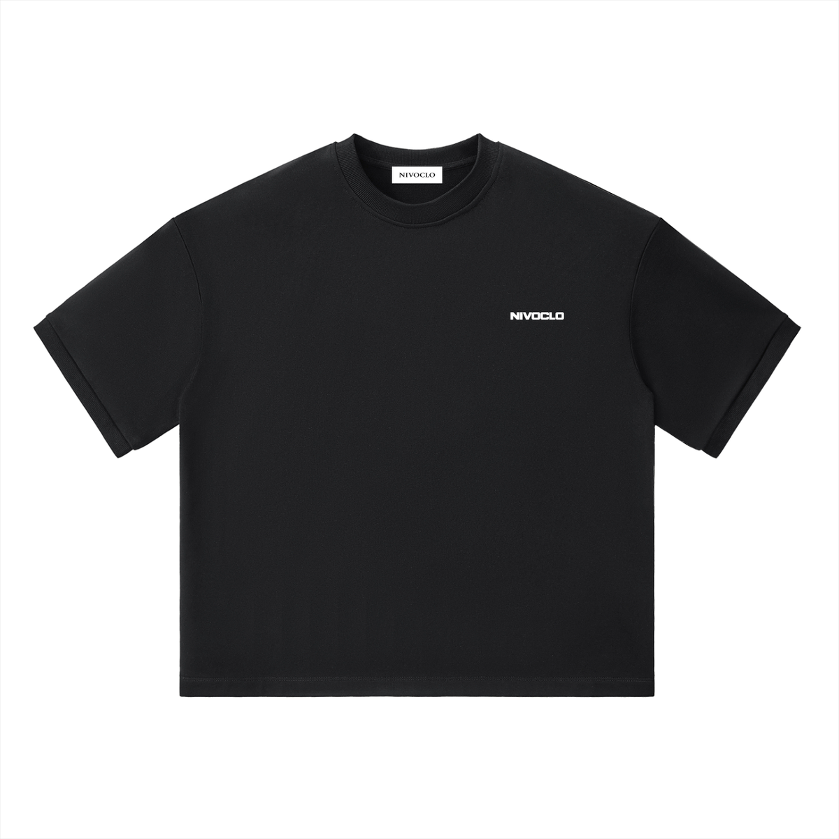 Heavyweight Boxy T-Shirt / BLACK