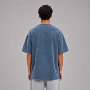 Heavyweight Snow Washed T-Shirt / NAVY BLUE