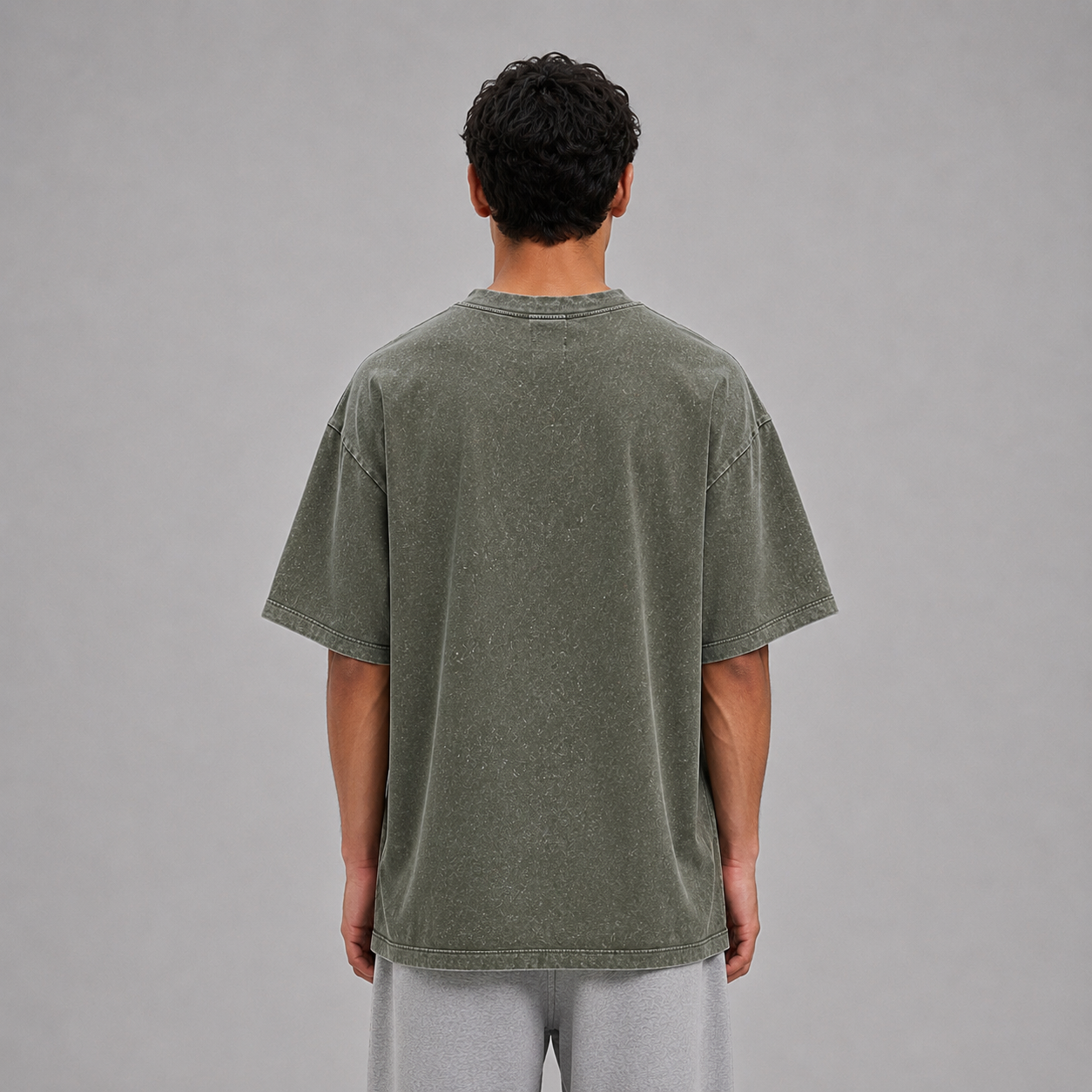 Heavyweight Snow Washed T-Shirt / GREEN