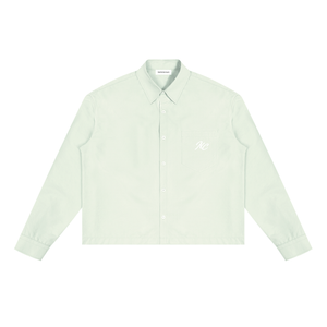 Boxy Long Sleeve Shirt / LIMETTE GREEN