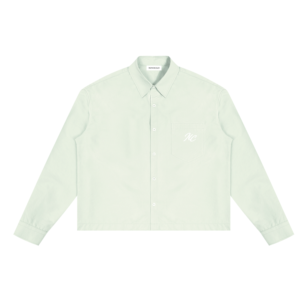 Boxy Long Sleeve Shirt / LIMETTE GREEN