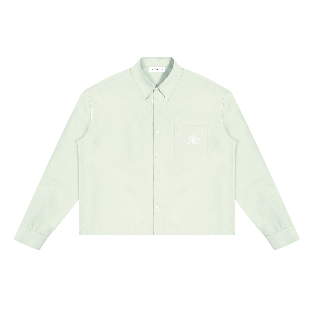 Boxy Long Sleeve Shirt / LIMETTE GREEN