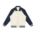  Apricot with Navy Blue