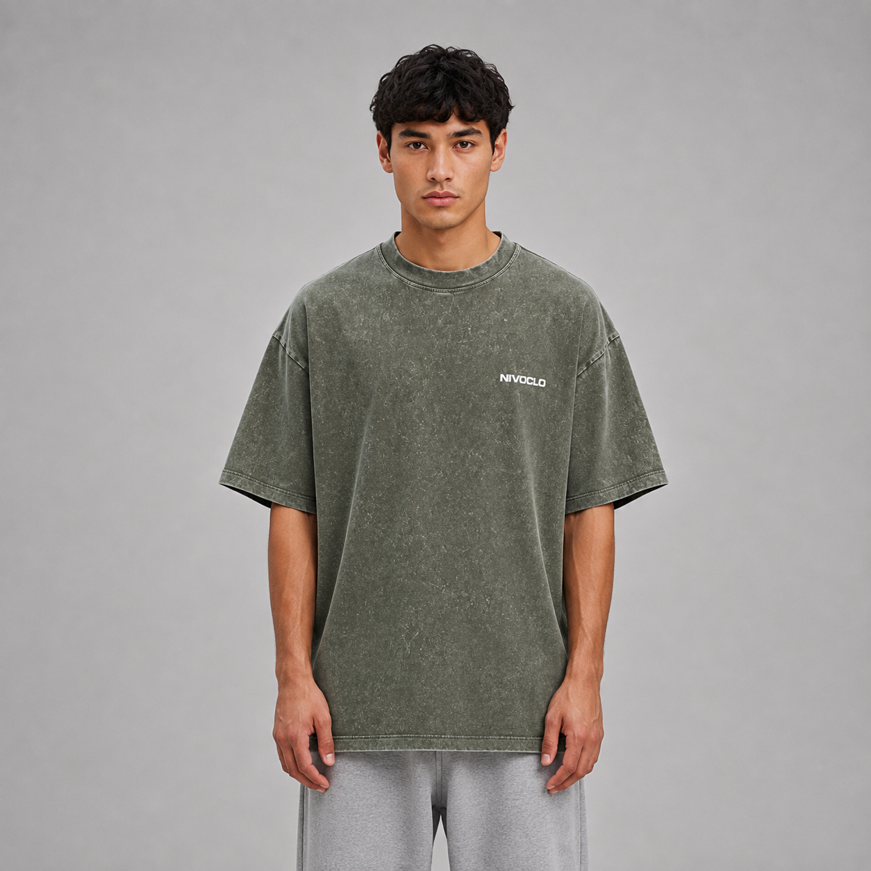 Heavyweight Snow Washed T-Shirt / GREEN