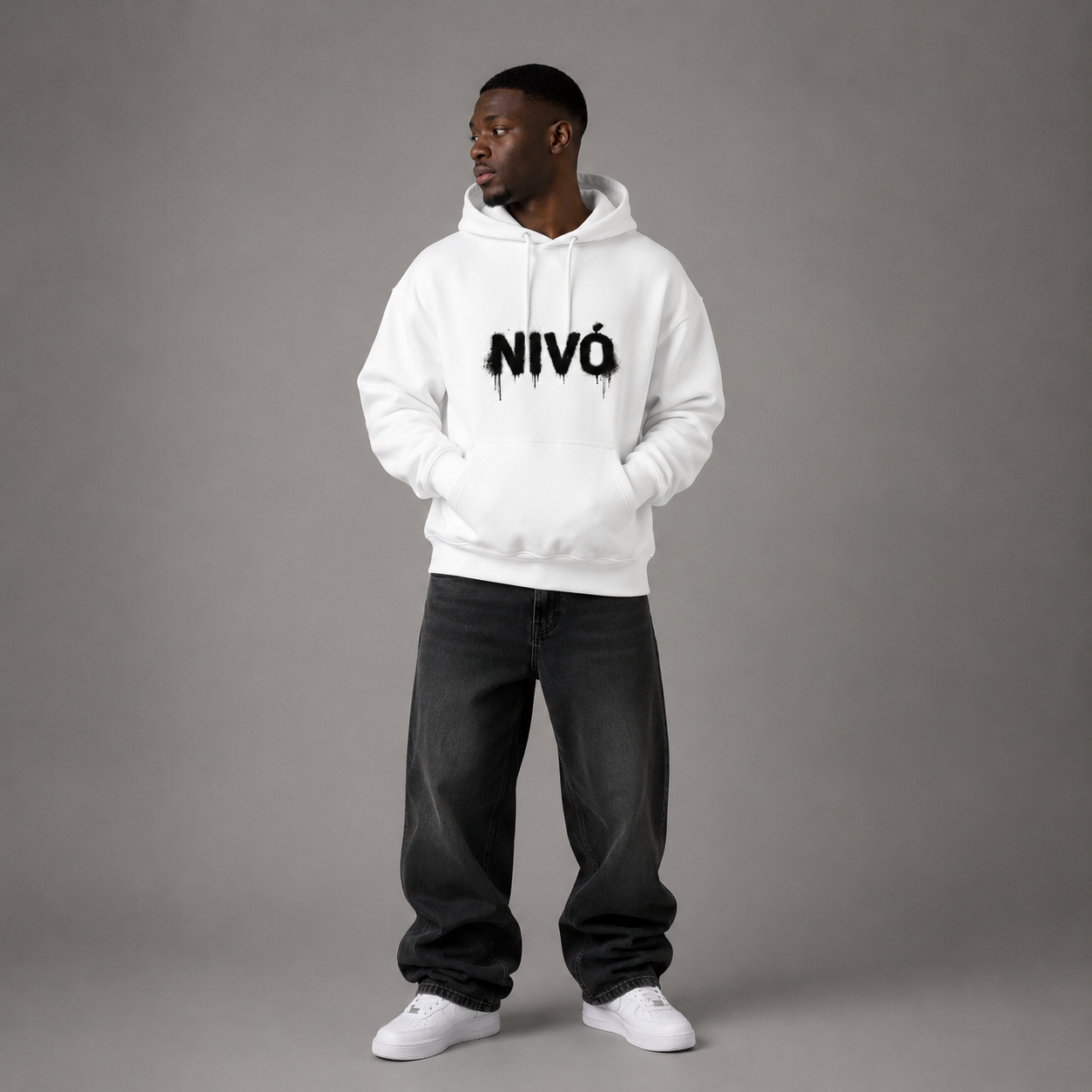NIVÓ® GRAFF Hoodie / WHITE