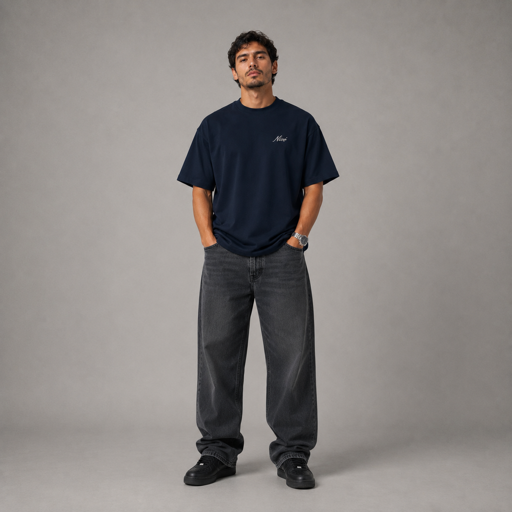 NIVÓ®Signature T-Shirt / NAVY BLUE
