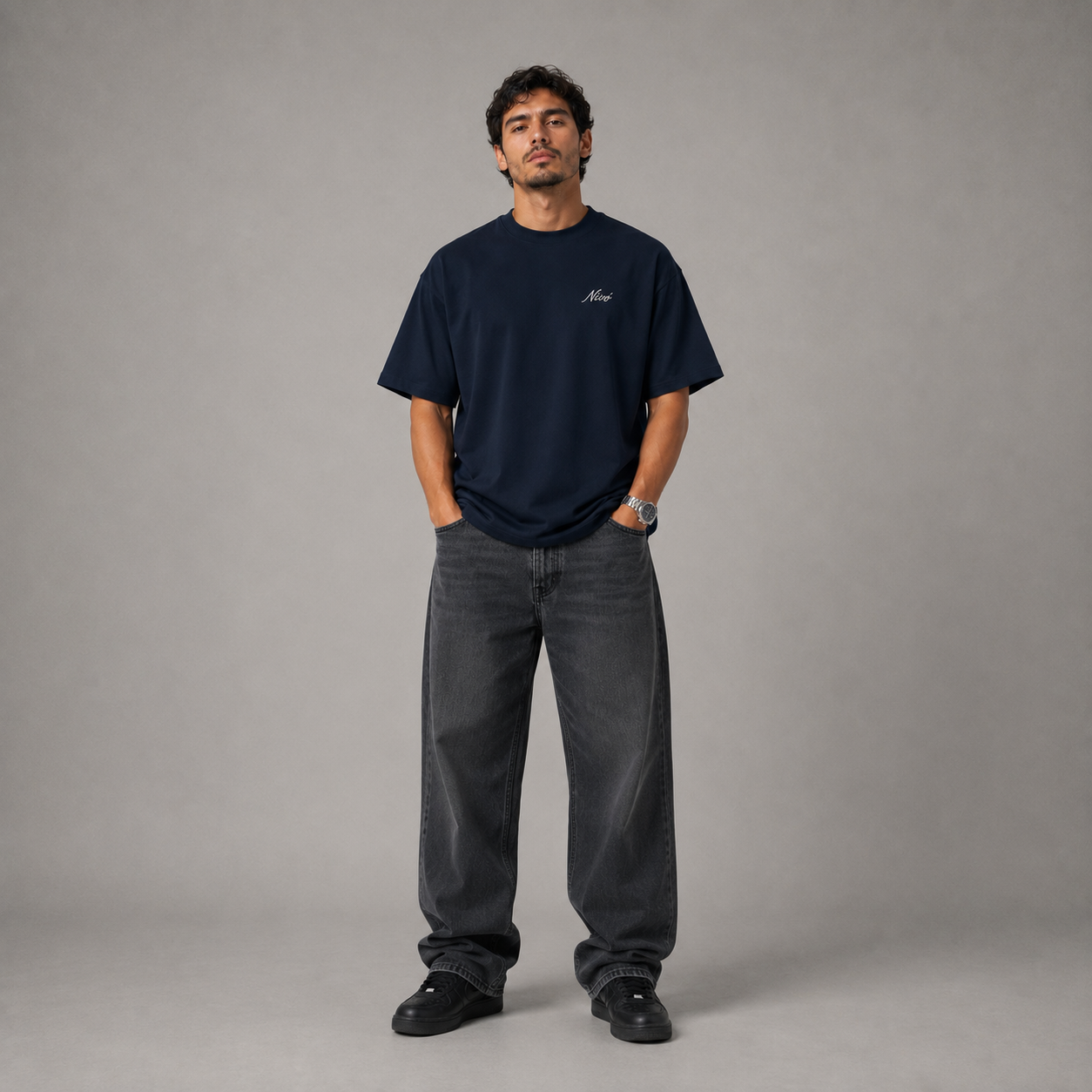 NIVÓ®Signature T-Shirt / NAVY BLUE
