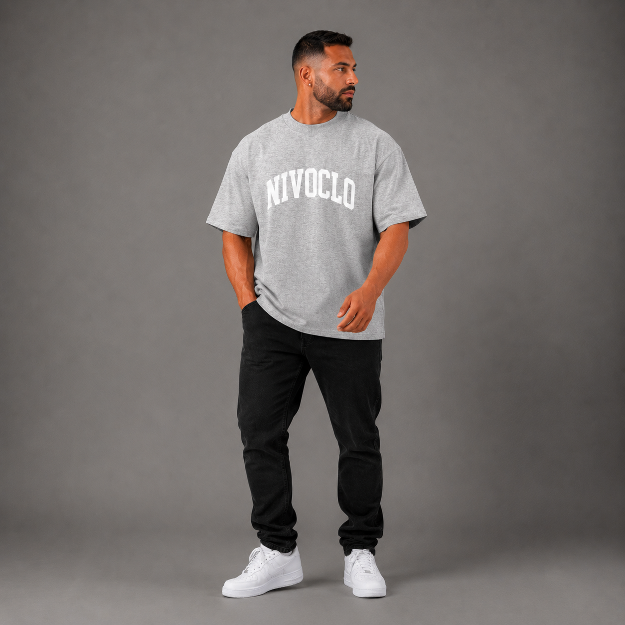 NIVOCLO®01’ T-Shirt / GREY