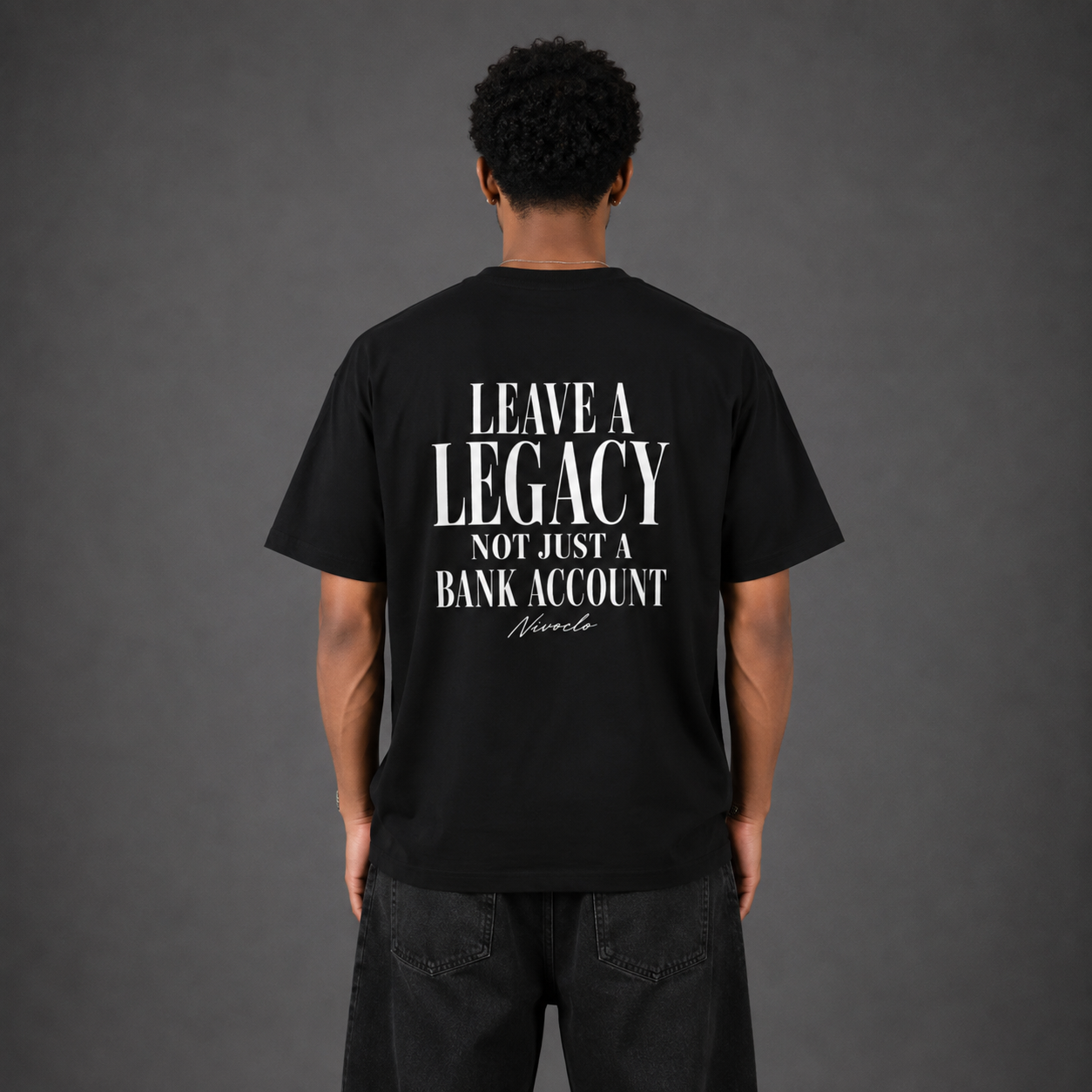 NIVOCLO® STATEMENT TEE / BLACK
