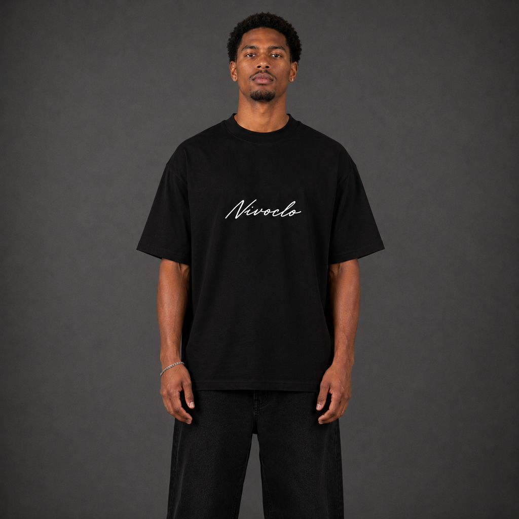 NIVOCLO® STATEMENT TEE / BLACK