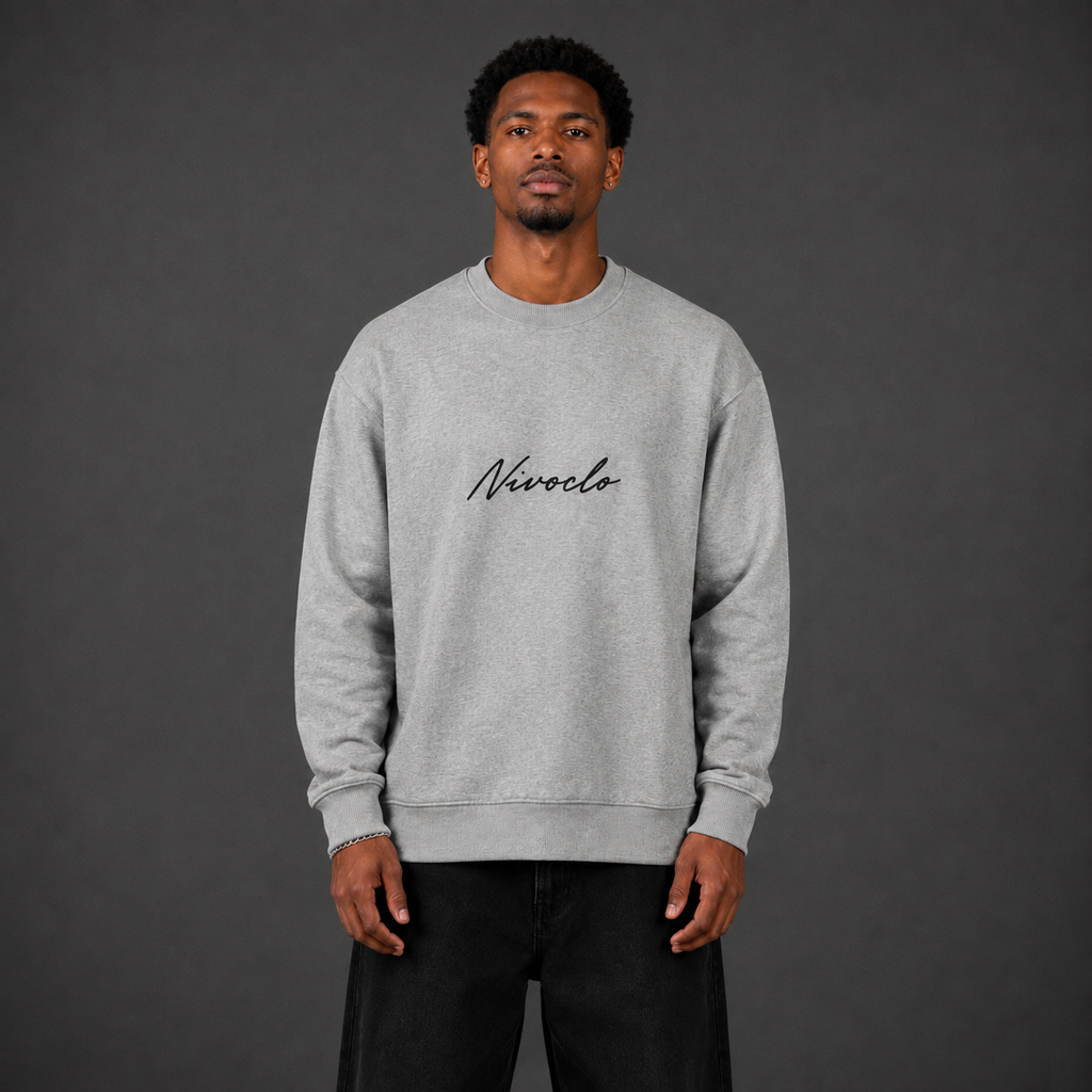 NIVOCLO® LONGSLEEVE mit Signatur | GREY