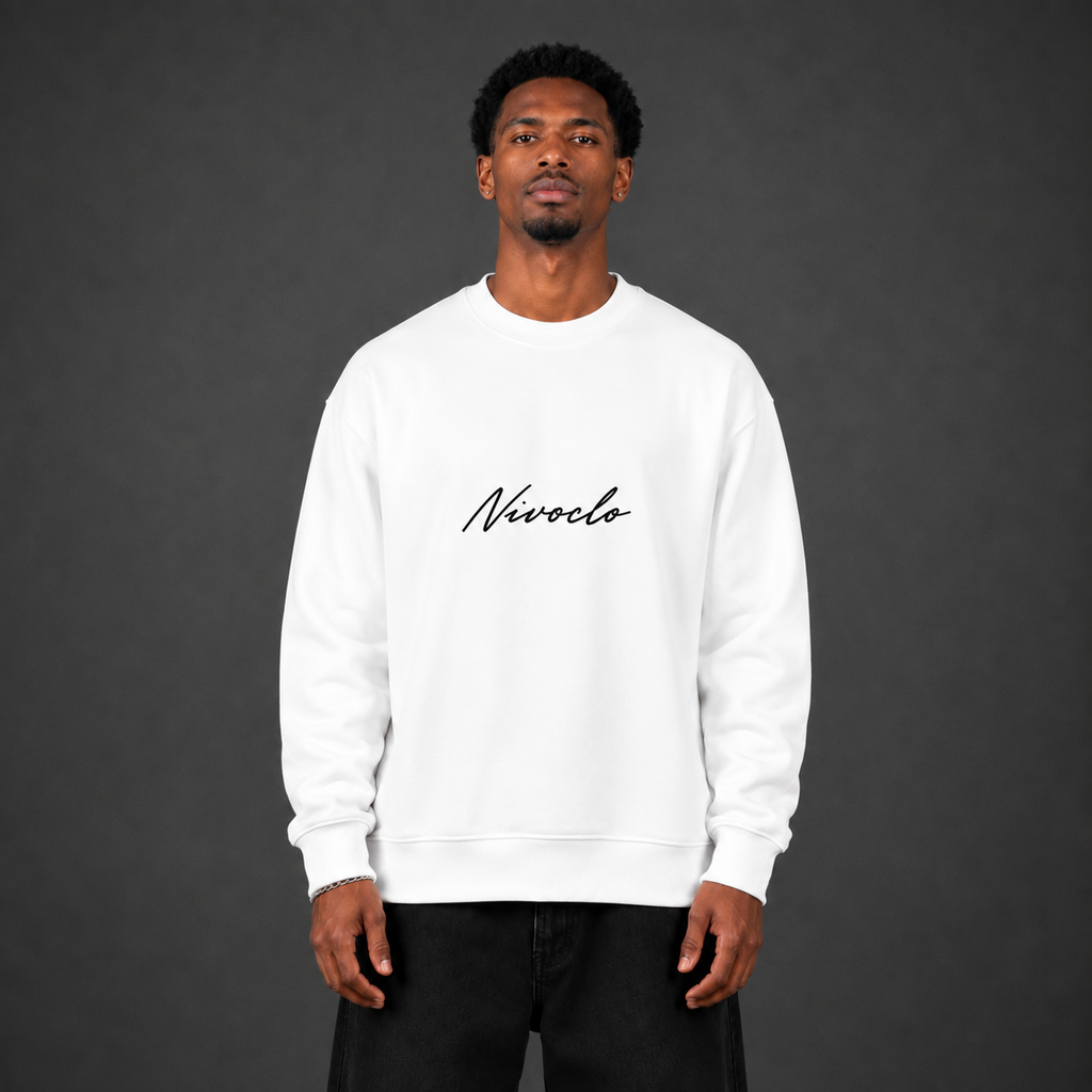 NIVOCLO® LONGSLEEVE mit Signatur / WHITE