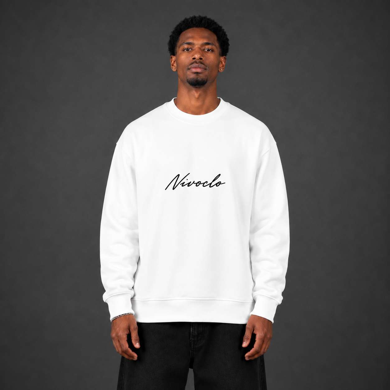 NIVOCLO® LONGSLEEVE mit Signatur / WHITE
