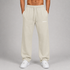 Heavyweight Fleece Straight Leg Pants / BEIGE