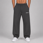 Heavyweight Fleece Straight Leg Pants / DARK GREY