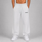 Heavyweight Fleece Straight Leg Pants / WHITE