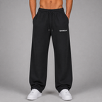 Heavyweight Fleece Straight Leg Pants / BLACK
