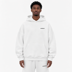 Oversize Heavyweight Fleece Hoodie / WHITE