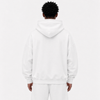 Oversize Heavyweight Fleece Hoodie / WHITE