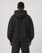 Oversize Heavyweight Fleece Hoodie / DARK GREY