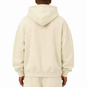 Oversize Heavyweight Fleece Hoodie / BEIGE