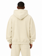 Oversize Heavyweight Fleece Hoodie / BEIGE