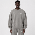 Boxy Vintage Washed Sweatshirt / GREY