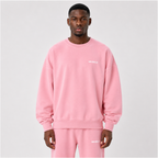 Boxy Vintage Washed Sweatshirt / PINK