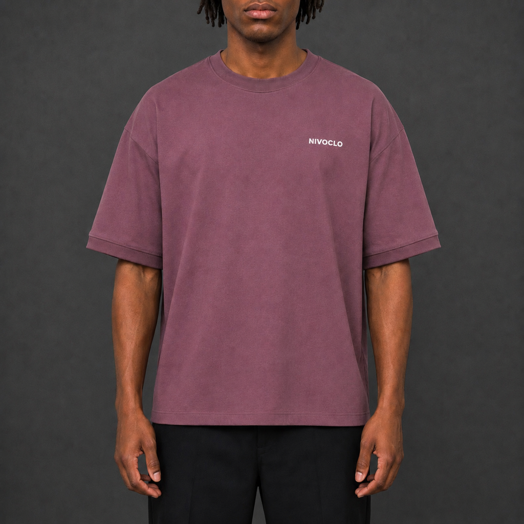 Heavyweight Boxy T-Shirt / NAVY BLUE