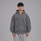 Vintage Boxy Zipper / DARK GREY