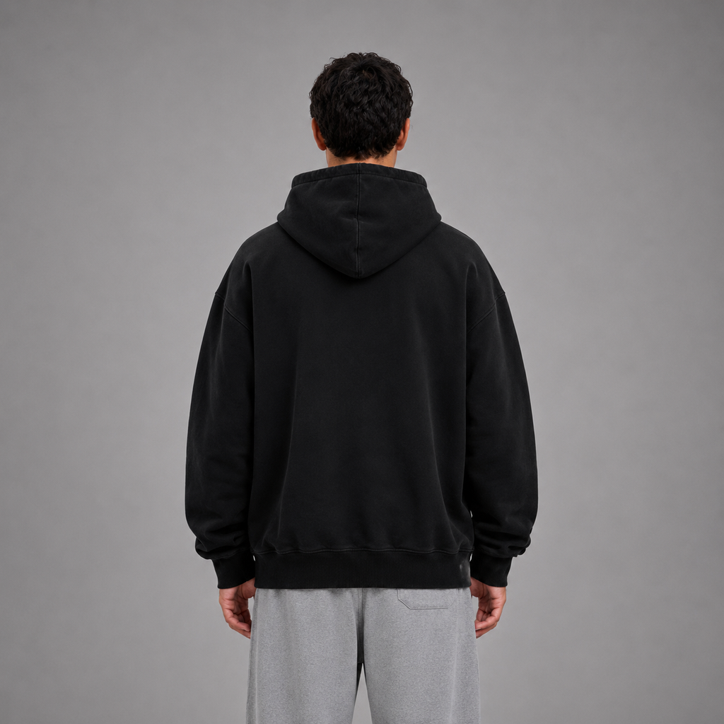 Vintage Boxy Zipper / BLACK