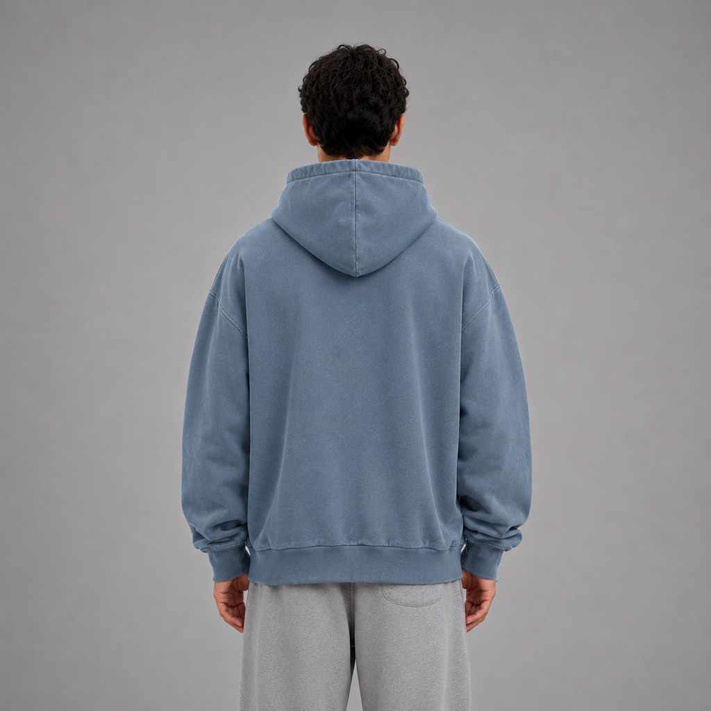 Vintage Boxy Zipper / BLUE