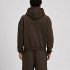 Fleece Boxy Zipper / BROWN