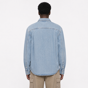 Vintage Wash Denim Shirt / BLUE