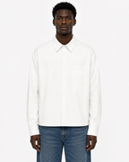 Boxy Long Sleeve Shirt / WHITE