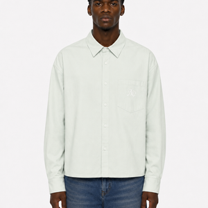 Boxy Long Sleeve Shirt / LIMETTE GREEN