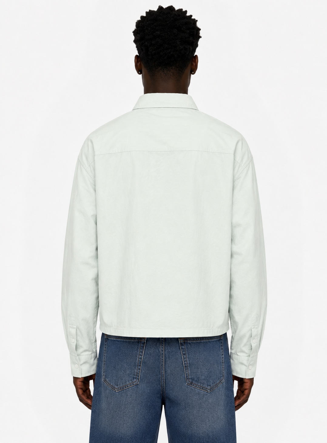 Boxy Long Sleeve Shirt / LIMETTE GREEN