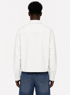 Boxy Long Sleeve Shirt / WHITE