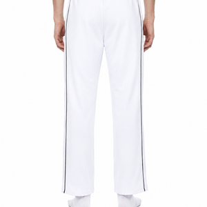Men’s Piping Straight Leg Sweatpants / WHITE