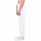 Men’s Piping Straight Leg Sweatpants / WHITE