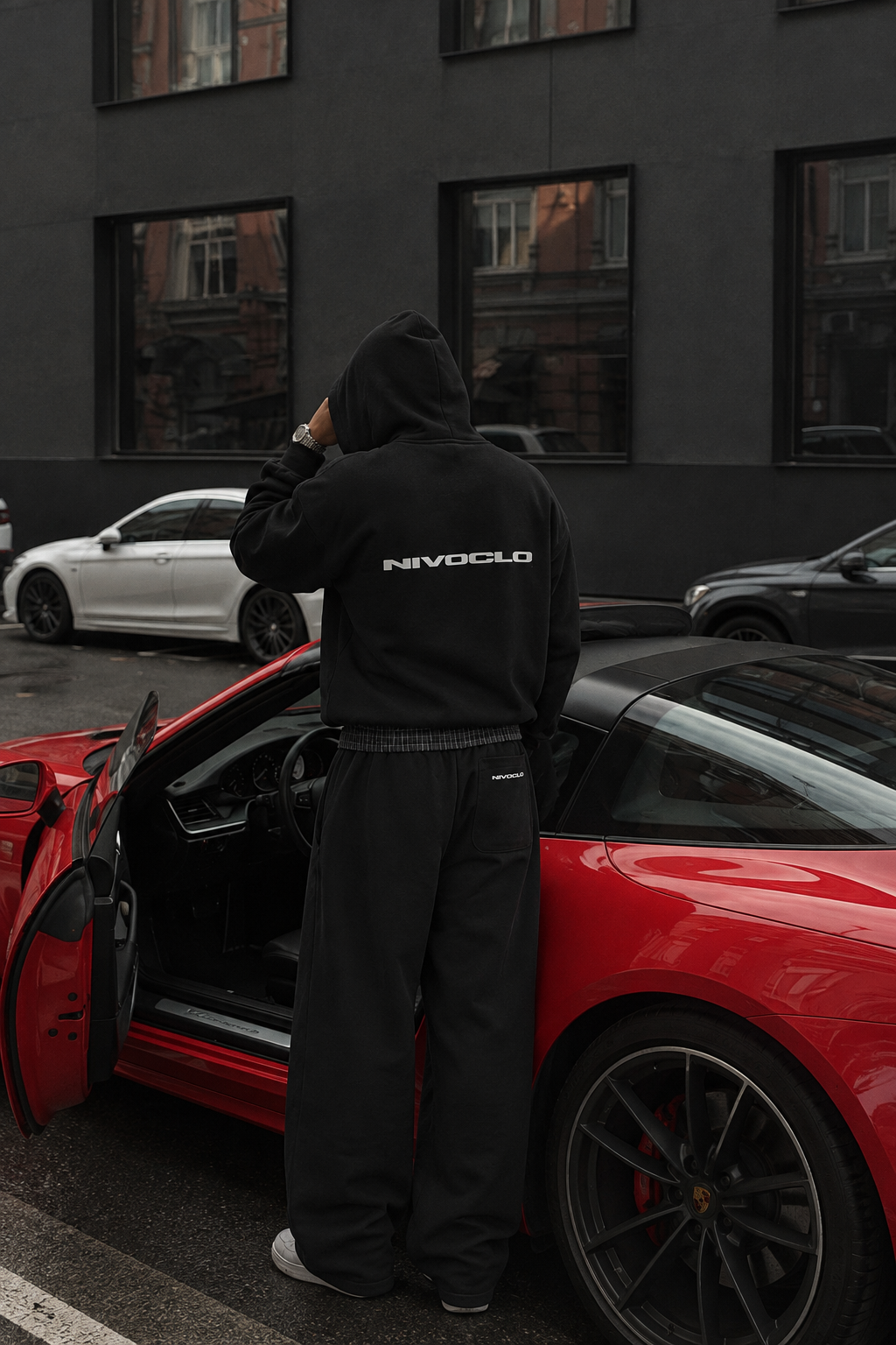 Plaid Boxy Tracksuit with signature nivoclo