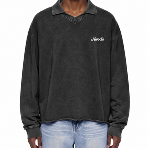 Unisex Mineral Wash Pullover Sweatshirt