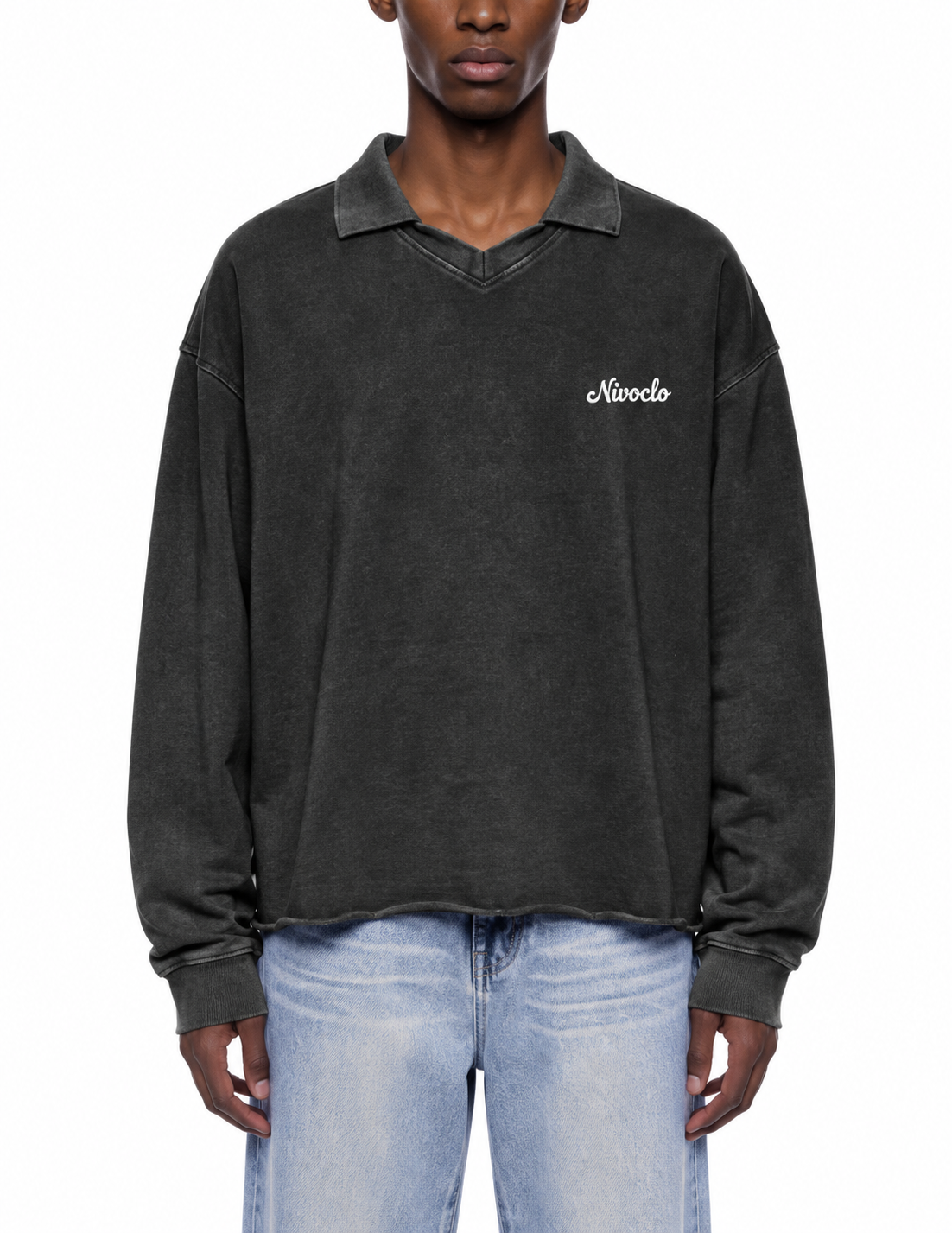 Unisex Mineral Wash Pullover Sweatshirt