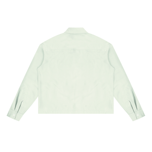 Boxy Long Sleeve Shirt / LIMETTE GREEN